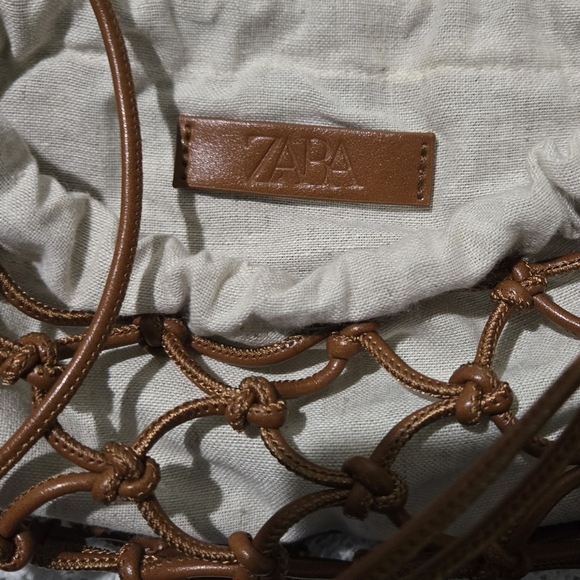Zara Knotted Brown Mini Crossbody Bag - Picture 8 of 12